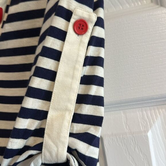 Nanette Lepore Swim Women’s Navy Blue and Ivory Striped Beach Cover-up - Size S - Picture 4 of 7